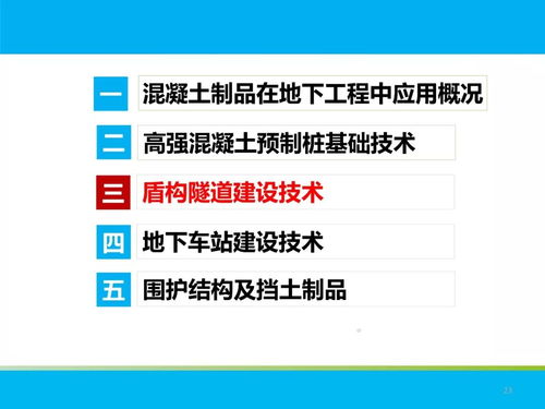 混凝土制品在地下工程中的应用技术简介与节能技术推广服务